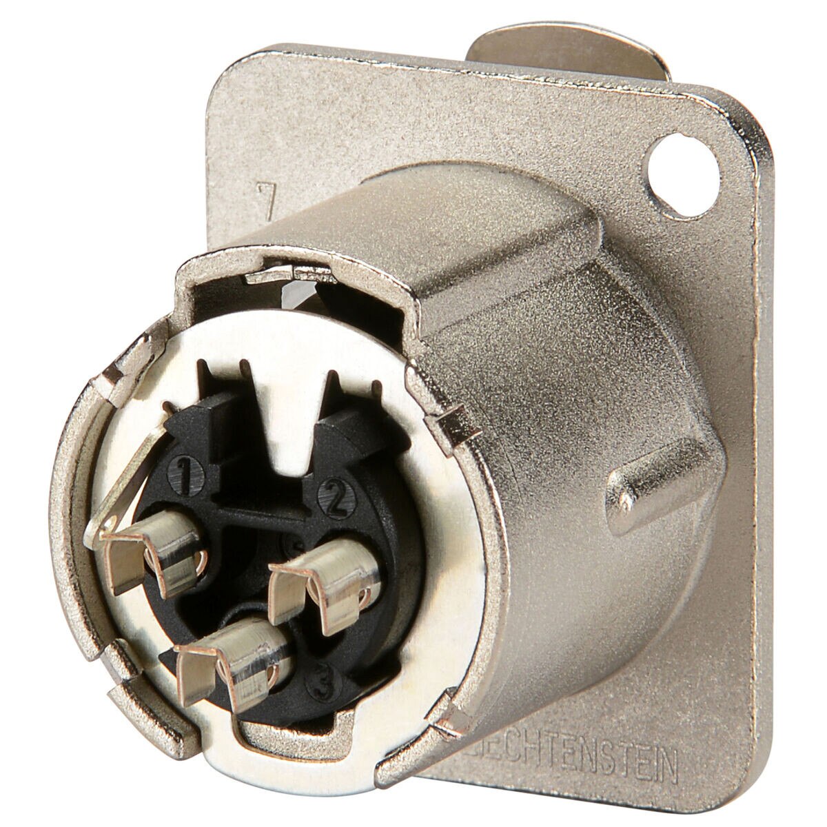 Neutrik NC3FDLX DLX Series Panel Mount Shielded XLR Connector Female